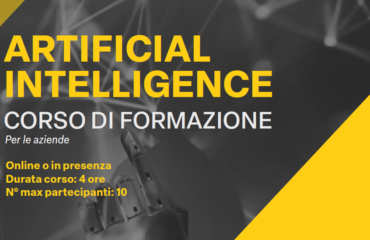 ARTIFICIAL INTELLIGENCE Corso di Formazione per le aziende